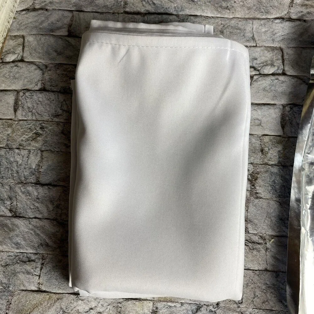 Set Of 12 White Cloth Napkins Solid Washable 17X17in Fabric Napkins